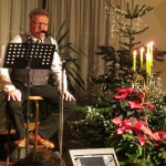 Wilfried begeistert das Publikum mit Stimme bei Gesang und Text ..und  dem Lied "lauf Hase lauf"